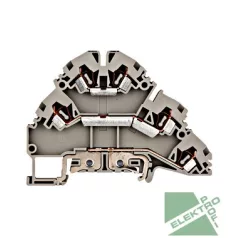 SCHRACK IK690002 Háromemeletes sorkapocs, rugós, YBK2,5-2FT, 2,5mm, L/N/PE