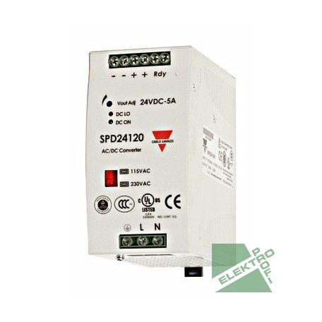 SCHRACK LP749120 Kapcsolóüzemű tápegység 24VDC 5A 120W