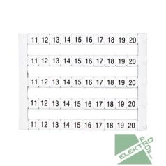 SCHRACK IK697021 Felirati tábla Dekafix DY5-11-20 (50)