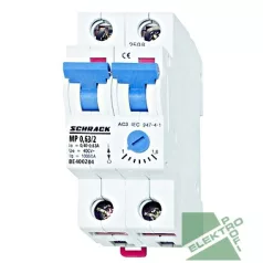 SCHRACK BE400203 Motorvédőkapcsoló 0,25-0,40A, 2 pólusú, 2KE