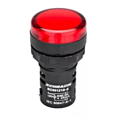   SCHRACK BZ501210-B Kompakt jelzőlámpa, LED, 24V AC/DC, piros