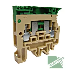 SCHRACK IK141004 Biztosítós sorkapocs, 6mm, (F5x20), típus SFR4, bézs