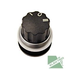 SCHRACK MM216863 Forgatógomb 3 állású, reteszelt, fekete, I 0 II