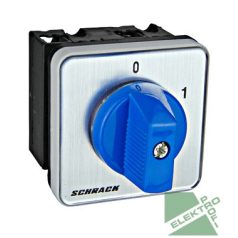 SCHRACK IN005320 Kapcsoló, 0-1, 4 pontos rögzítés, 20A, 3p, M10HE