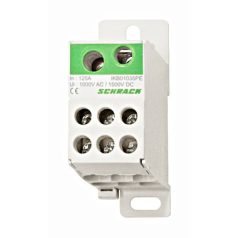   SCHRACK IKB01035PE z/s csatlakozó blokk, 1 pólus 125A, be 1x35mm, ki 7x16mm