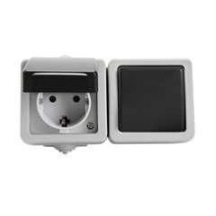   Kanlux 27132 TEKNO 05-3128-143 dugalj + 101, vízszintes, fekete, IP54