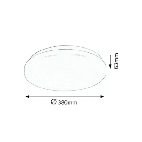 Rábalux 3339 Rob mennyezeti lámpa LED fényforrással, kör, fehér, 32W, IP20