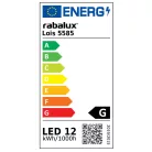 Rábalux 5585 Lois beépített mennyezeti LED lámpa, kerek, króm, 6W, 4000K #