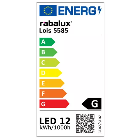 Rábalux 5585 Lois beépített mennyezeti LED lámpa, kerek, króm, 6W, 4000K #