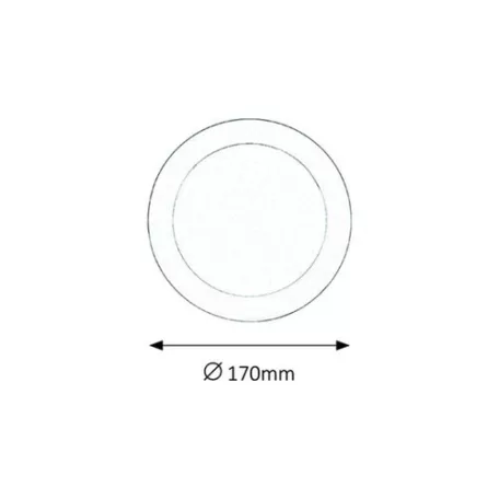 Rábalux 5585 Lois beépített mennyezeti LED lámpa, kerek, króm, 6W, 4000K #