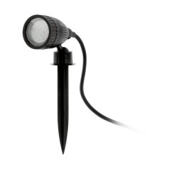   Eglo 93384 Kültéri LED leszúrható GU10 1x3W műanyag fekete, 2m kábel, IP44 Nema 1