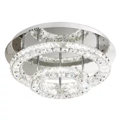   Eglo 39003 Kristály mennyezeti lámpa LED 36W 55cm Toneria króm átmérő:550mm 3600lm 4000K