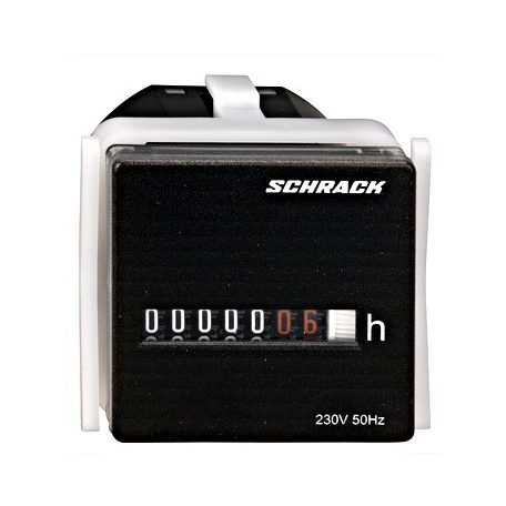 SCHRACK BZ326413-A Üzemóra számláló 48x48, IP20, 230V AC, 50Hz