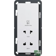   GIRA 282003 System 55 Borotválkozó aljzat 230V fényes fehér