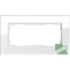   GIRA 100212 Esprit 2-es keret, osztás nélkül, üveg fehér