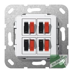 GIRA 5694-03 hangszóró csatlakozó 4-es betét, fehér