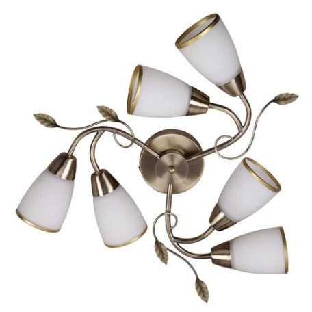 Rábalux 6146 Dreambells hatágú mennyezeti lámpa, bronz, E14, 6x40W