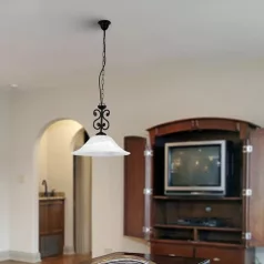   Rábalux 7776 Dorothea függesztett lámpa, matt fekete, E27, 60W