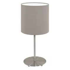   Eglo 95726 Asztali lámpa E14 1x40W matt nikkel/szürkésbarna PASTERI