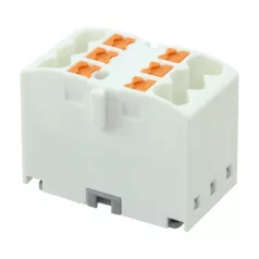  Phoenix Contact 3273276 PTFIX 6X2,5 WH elosztó blokk, rugós, sínre, fehér