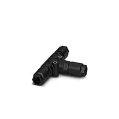   Phoenix Contact 1424046 QPD T3PE2,5 3X9-14 BK T-elosztó, 3+PE, 1…2,5mm2, fekete,