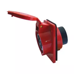   Tracon TICS-324 Beépíthető ferde ipari csatlakozóaljzat 32A, 400V, 3P+E, 6h, IP44