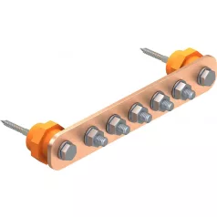 OBO BETTERMANN 5015842 1802 10 CU Potenciálkiegyenlítő-sín EPH BigBar  10 csatlakozás lehetőség