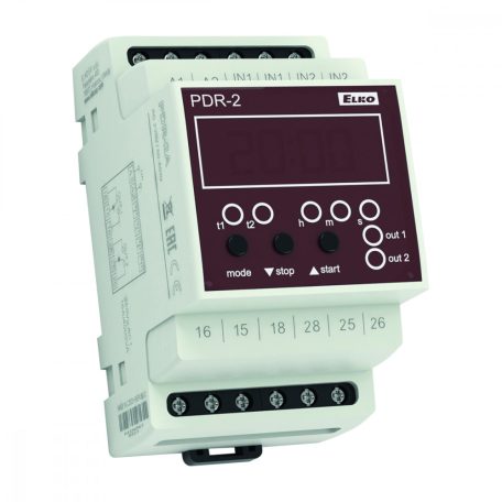 ELKO PDR-2A/230 V - Programozható digitális relé 16 funkció 2CO