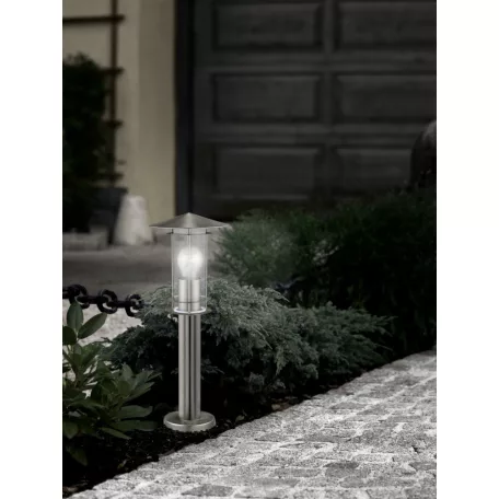 Eglo 30187 LISIO IP44, álló, 1xE27 1x60W, 50cm nemesacél
