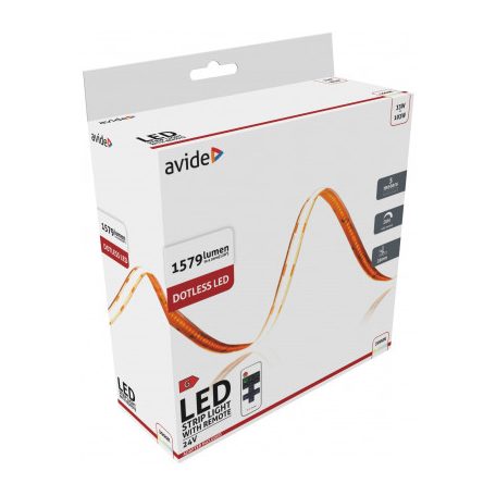 Avide ABCLS24V-320WW20-5M LED Szalag 24V 6,6W/m 315lm/m 3000K IP20 COB 5 m Bliszter RF @