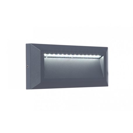 Lutec 5191602118 Helena frame kültéri fali LED lámpa, világos sötétszürke