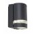 Lutec 5604101118 Focus round kültéri fali lámpa, világos sötétszürke, GU0