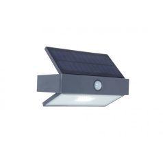   Lutec 6910601335 Arrow solar fali LED lámpa, PIR világos sötétszürke