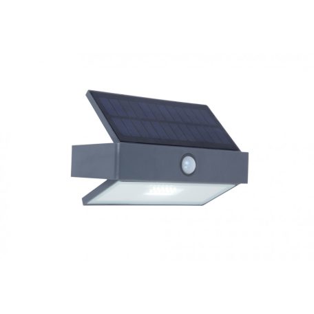 Lutec 6910601335 Arrow solar fali LED lámpa, PIR világos sötétszürke