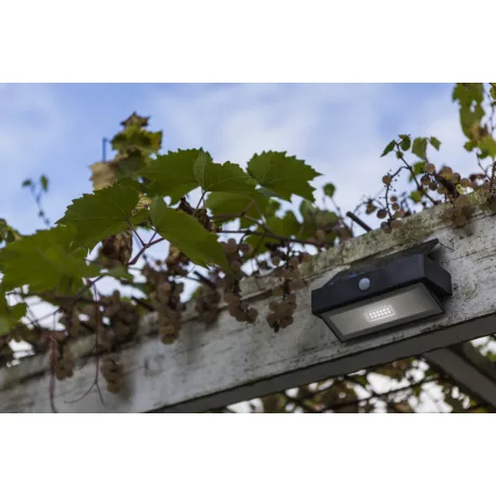 Lutec 6910601335 Arrow solar fali LED lámpa, PIR világos sötétszürke