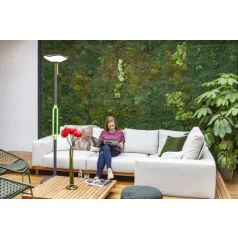   Lutec 6910802335 Poppy solar LED lámpa, bluetooth, világos sötétszürke