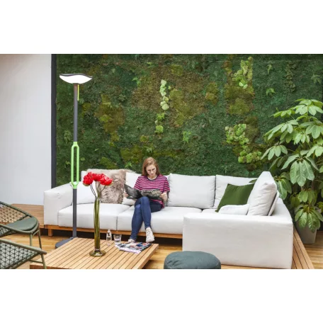 Lutec 6910802335 Poppy solar LED lámpa, bluetooth, világos sötétszürke