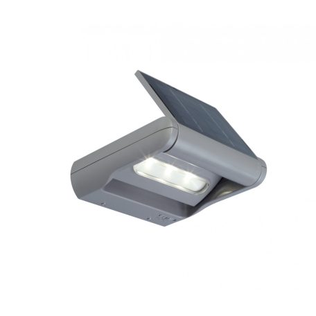 Lutec 6914401000 Mini spot solar LED fali lámpa, világos ezüst szürke