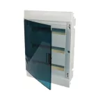 ABB Mistral41F lakáselosztó, sülyesztett IP41 átlátszó ajtóval 54M RAL9016 fehér