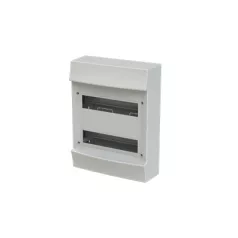   ABB Mistral41W lakáselosztó, falon kívüli IP41 ajtó nélkül 24M RAL9016 fehér