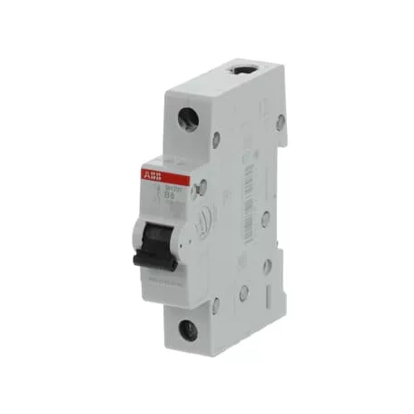 ABB SH201-B6 kismegszakító, Icn = 6 kA, 1 pólus, B karakterisztika, 230/400VAC, In = 6 A