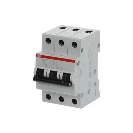 ABB SH203-B16 kismegszakító, Icn = 6kA, 3 pólus, B karakterisztika, 400 VAC, In= 16 A