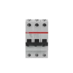   ABB S203-C100 kismegszakító, Icn = 6kA, 3P, C karakterisztika, 230/440V AC, In=100A