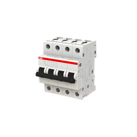ABB S204-C25 Kismegszakító, Icn=6kA, 4P, C karakterisztika, 230/440V AC, 125 V DC, In=25A