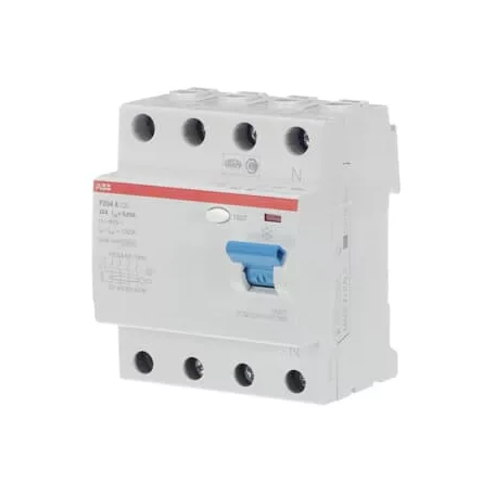 ABB F204A-25/0.03 Áramvédő kapcsoló (FI-relé), 4P, In=25A, 30mA, A típus