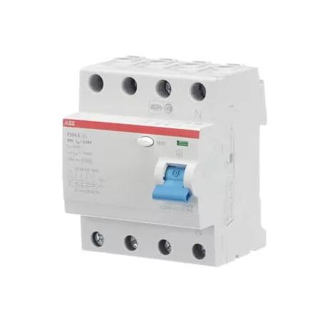 ABB F204A-63/0.03 Áramvédő kapcsoló (FI-relé), 4P, In=63A, 30mA, A típus