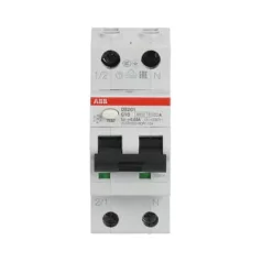   ABB DS201 C10 A30 Kismegszakítóval kombinált áramvédő kapcsoló (FI-relé), 1P+N, Icn= 6kA, In=10A, C karakterisztika, 30mA, A típus