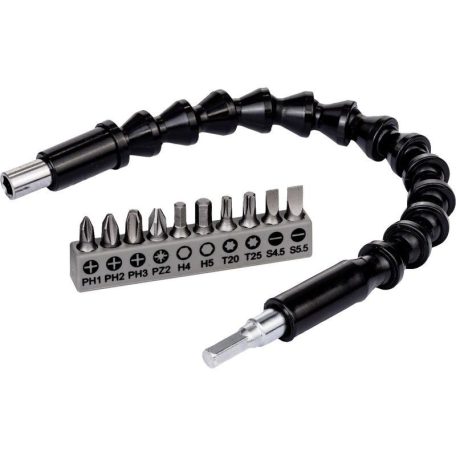 Bosch 2608522377 Bithegy készlet 11 részes flexibilis műanyag hosszabbítóval 300mm