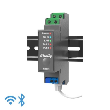Shelly PRO2 Pro 2 DIN sínre szerelhető 2 áramkörös Wifi-s okosrelé