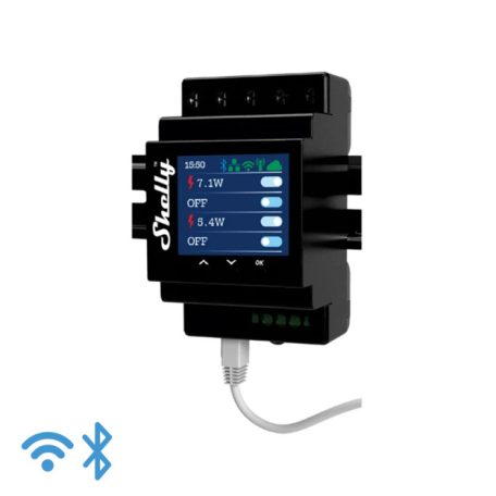 Shelly PRO4PM Pro 4PM, 4 áramkörös Wifi+Ethernet+Bluet. okosrelé